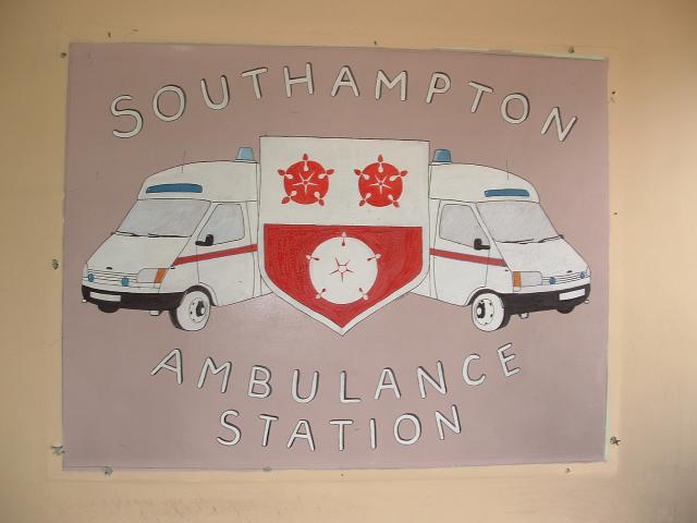 Central Health Clinic, Southampton Ambulance Station sign.jpg